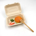 Factory Supply Natürliche umweltfreundliche Bagasse Take Away Food Container Carryout Meal Boxes